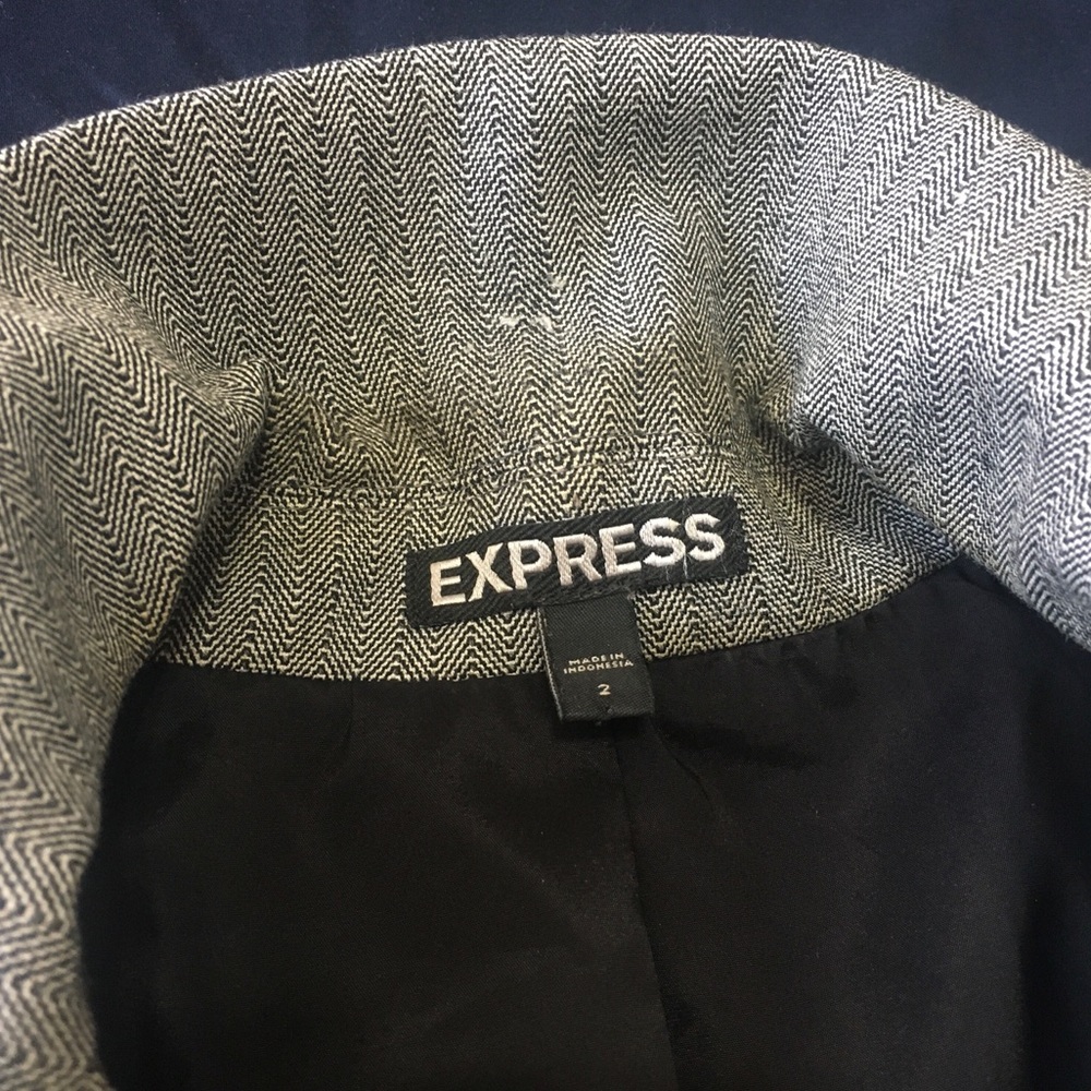 Express Gray Blazer - Picture 6 of 6